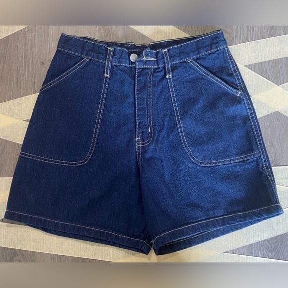 Vintage 90s Canal Street NY Bootleg Tommy Girl Jean Shorts NWOT Sz 9/10 - Picture 1 of 5